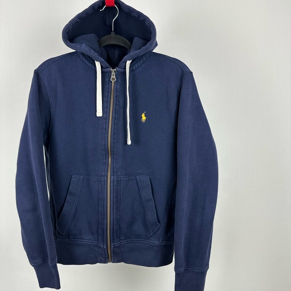 Polo Ralph Lauren Dark Blue zip-up Hoodie Men’s Size S – Excellent Condition - Picture 6 of 11